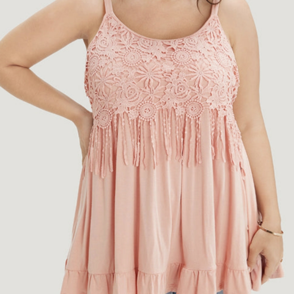 BloomChic Dusty Rose Pink Swing Tank Top